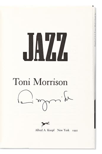 Morrison, Toni (1931-2019) Jazz, Signed First Edition & Uncorrected Proof.